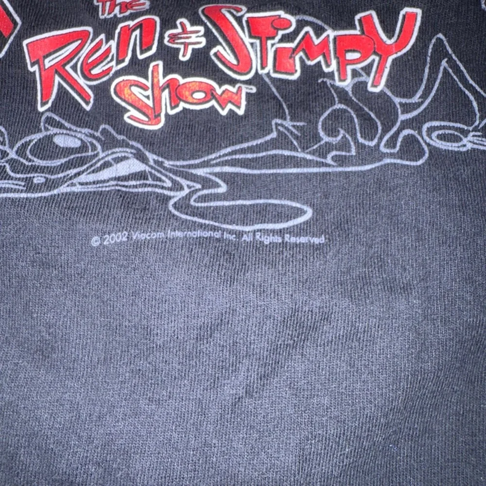 Hanes Ren & Stimpy Shirt Mens M Black Good 2002 The Renster Graphic Tee
